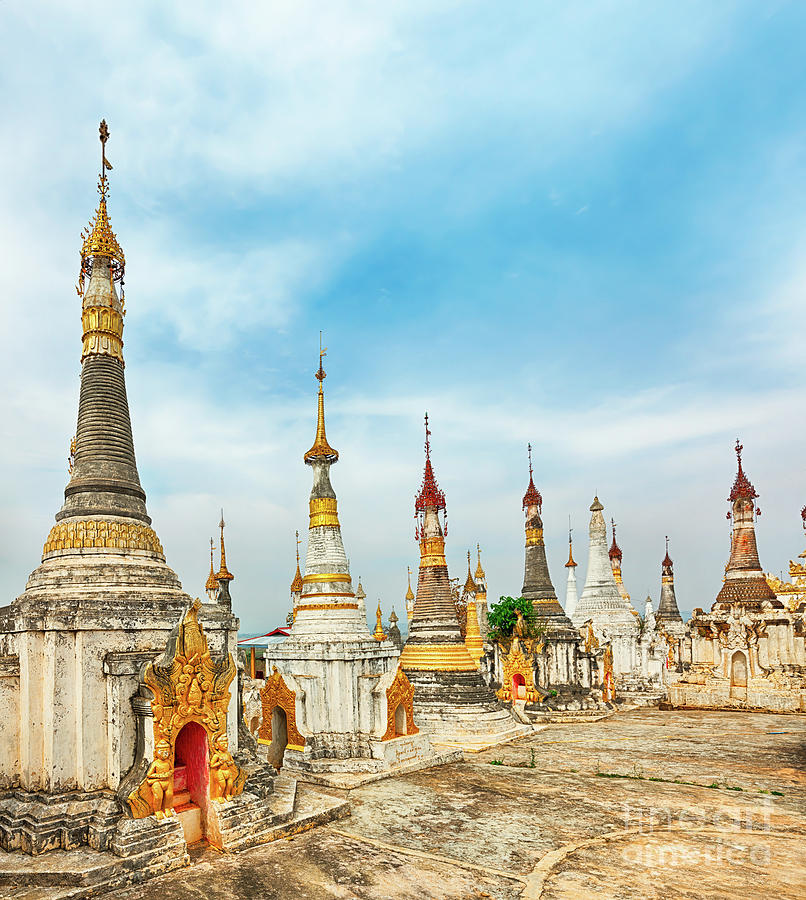 Thaung Tho Temple on Inle Lake. Myanmar.  #1 Photograph by MotHaiBaPhoto Prints