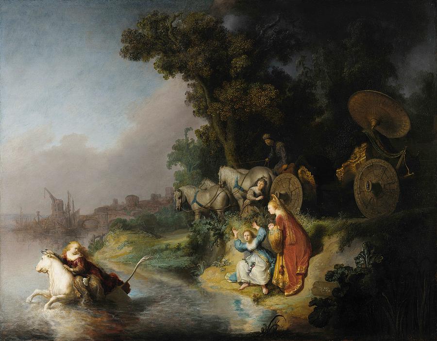 Greek Painting - The abduction of Europa #1 by Rembrandt van Rijn