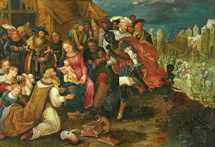The Adoration of the Magi #2 Painting by Gaspar van den Hoecke