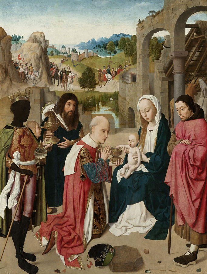 Madonna Painting - The Adoration of the Magi by Geertgen tot Sint Jans