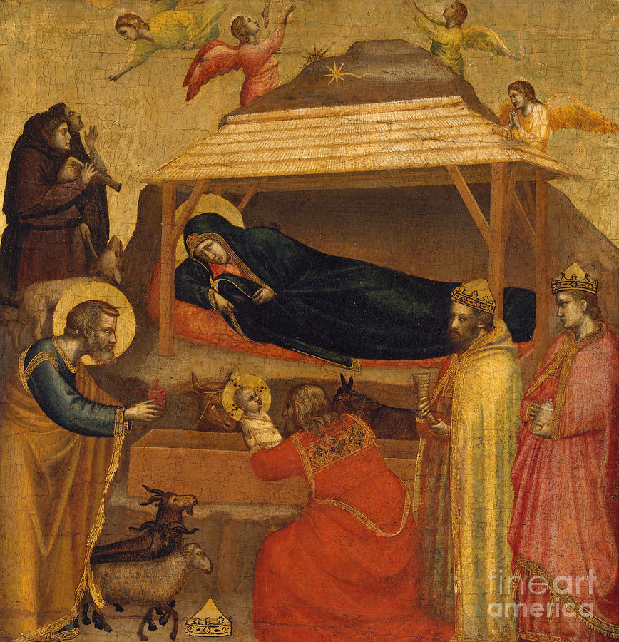 The Adoration of the Magi Painting by Giotto di Bondone