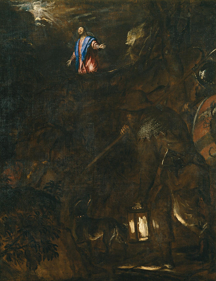 Titian Painting - The Agony in the Garden #1 by Titian