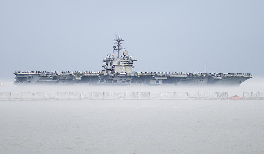 Glove Photograph - The aircraft carrier USS Theodore Roosevelt #1 by Celestial Images