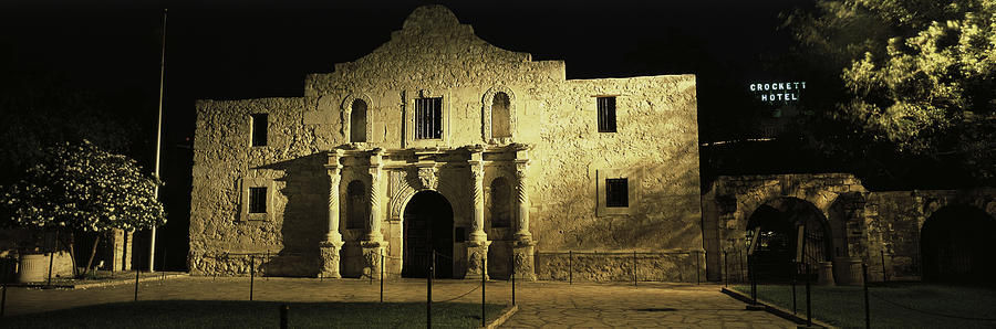 San Antonio Photograph - The Alamo San Antonio Tx #1 by Panoramic Images