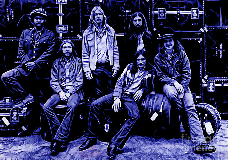 Music Mixed Media - The Allman Brothers Collection #1 by Marvin Blaine