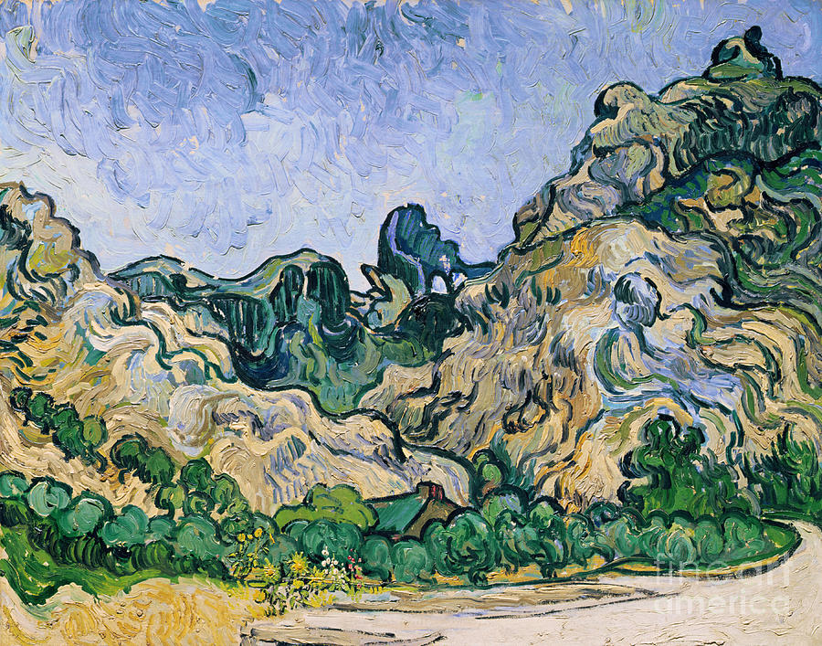 Landscape Painting - The Alpilles by Vincent Van Gogh