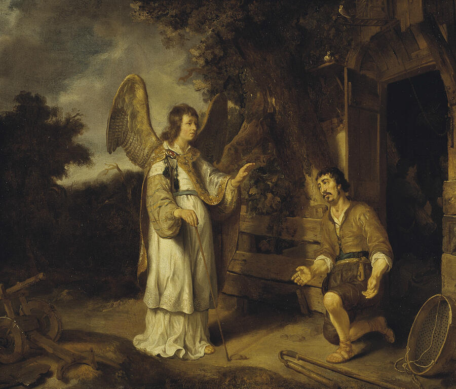 The Angel and Gideon #2 Painting by Gerbrand van den Eeckhout