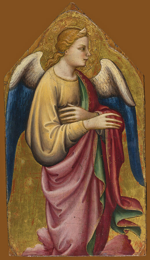The Angel of the Annunciation #2 Painting by Mariotto di Nardo
