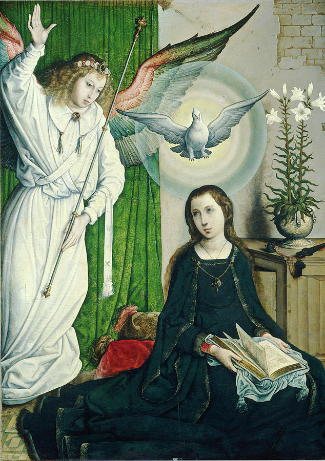The Annunciation #1 Painting by Juan de Flandes