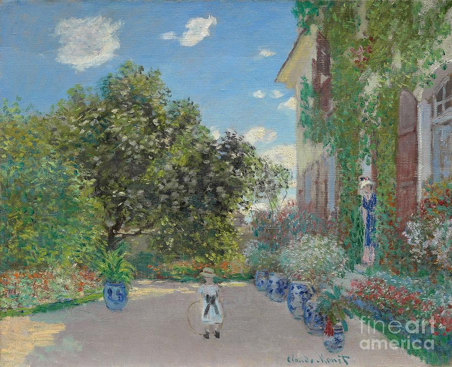 The Artists House at Argenteuil Painting by Claude Monet