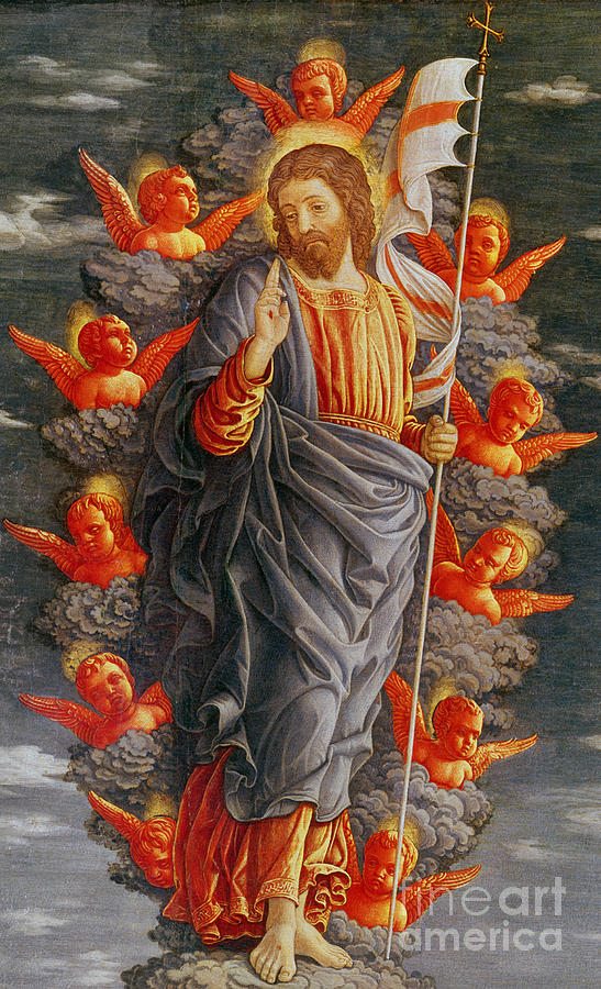 The Ascension Painting by Andrea Mantegna