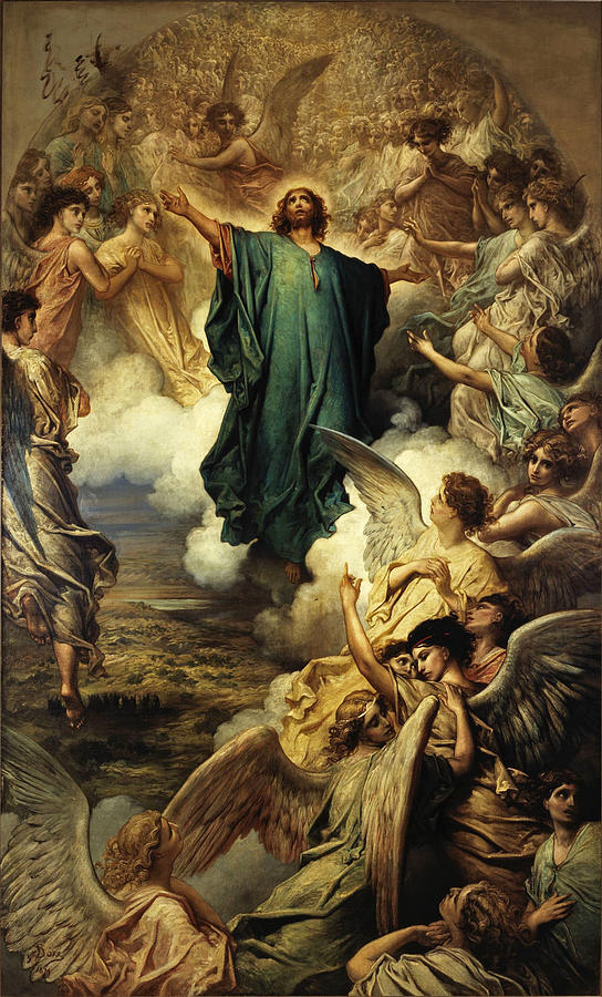 Gustave Dore Painting - The Ascension  #2 by Gustave Dore