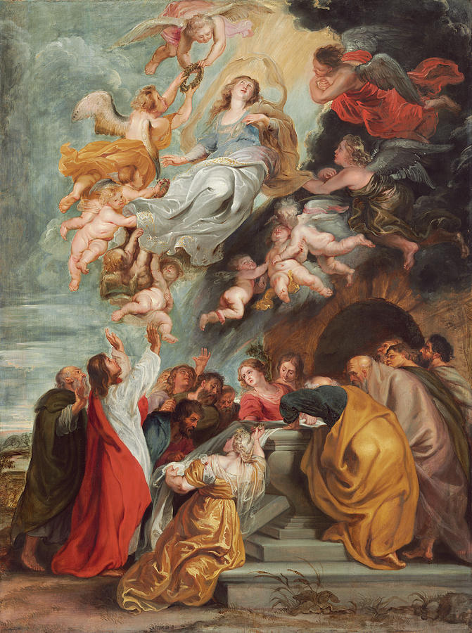 The Assumption Of The Virgin #1 Painting by Peter Paul Rubens