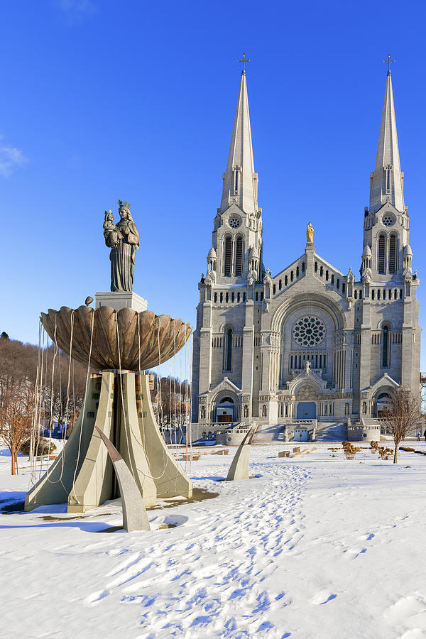 The Basilica of Sainte Anne de Beaupre in Quebec, Canada. #1 Photograph by Marek Poplawski