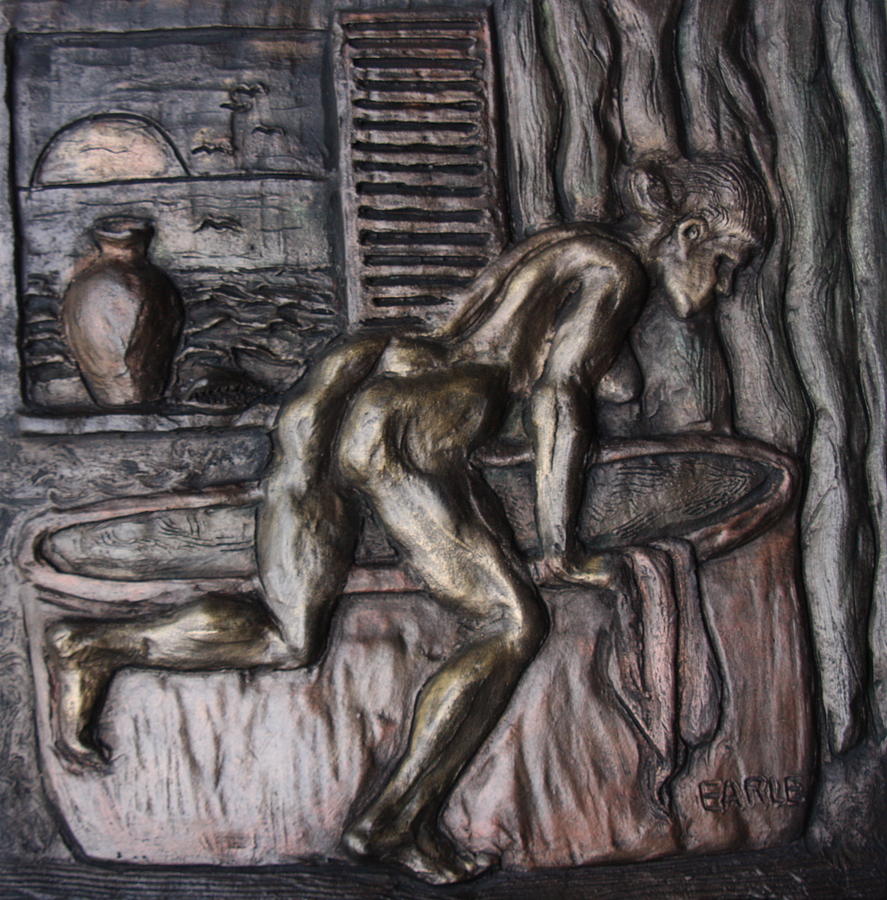 Sunset Mixed Media - The Bath #1 by Dan Earle