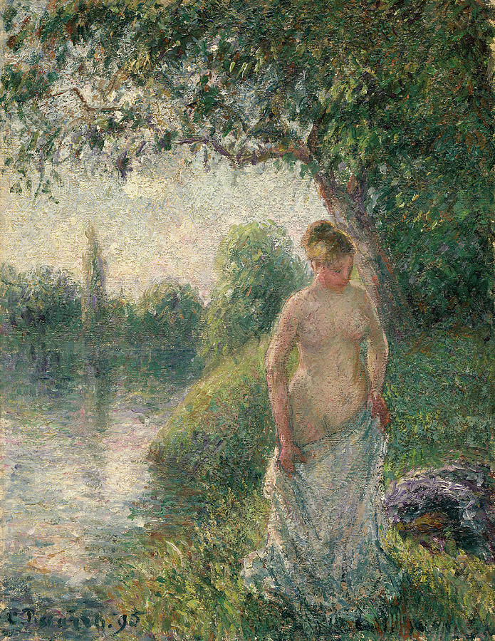 Camille Pissarro Painting - The Bather #1 by Camille Pissarro