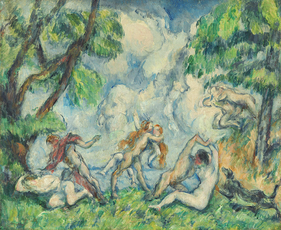Paul Cezanne Painting - The Battle Of Love #1 by Paul Cezanne