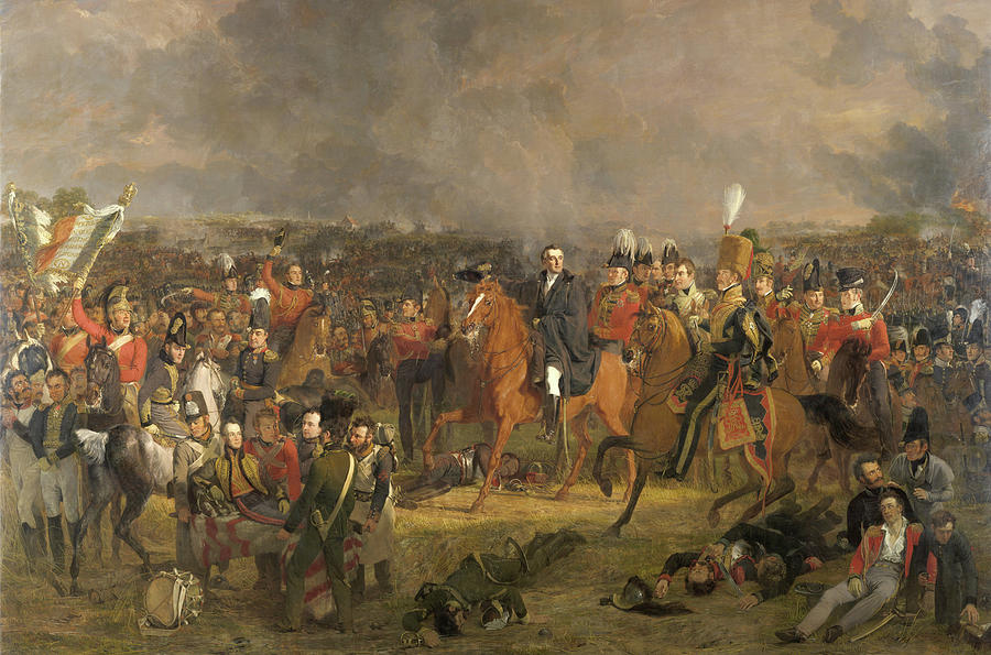 The Battle of Waterloo #1 Painting by Jan Willem Pieneman