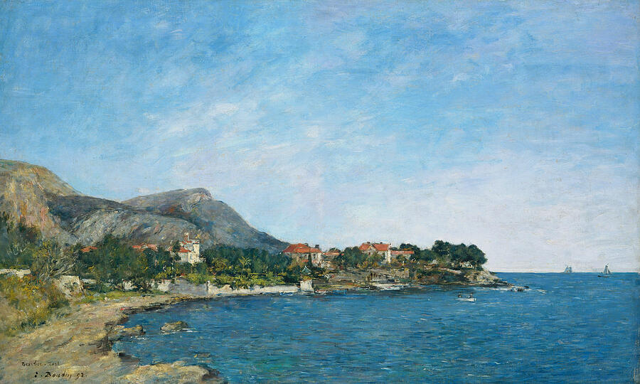 The Bay of Fourmis Painting by Eugene Boudin - Pixels