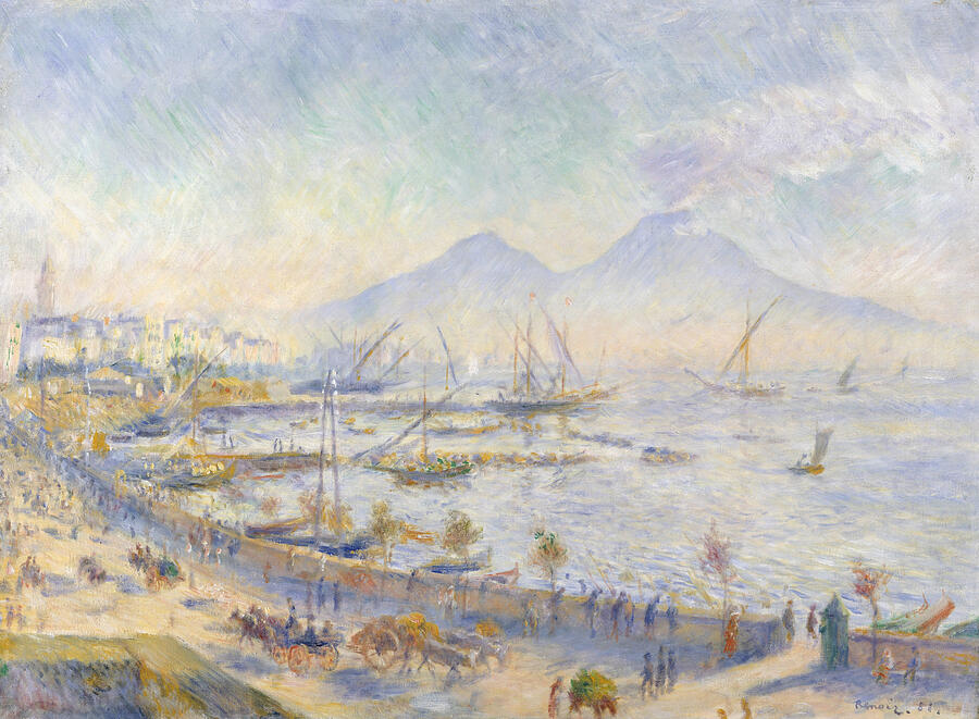The Bay of Naples, from 1881 Painting by Auguste Renoir