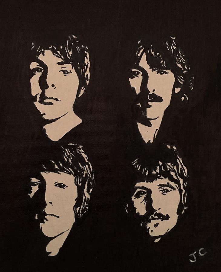 The Beatles Painting - The Beatles #2 by John Cunnane
