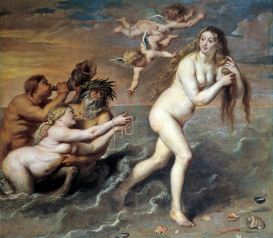 The Birth of Venus, by 1651 Painting by Cornelis de Vos