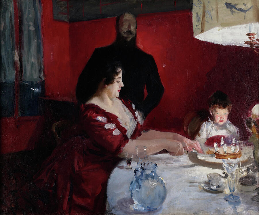 The Birthday Party, from 1887 Painting by John Singer Sargent