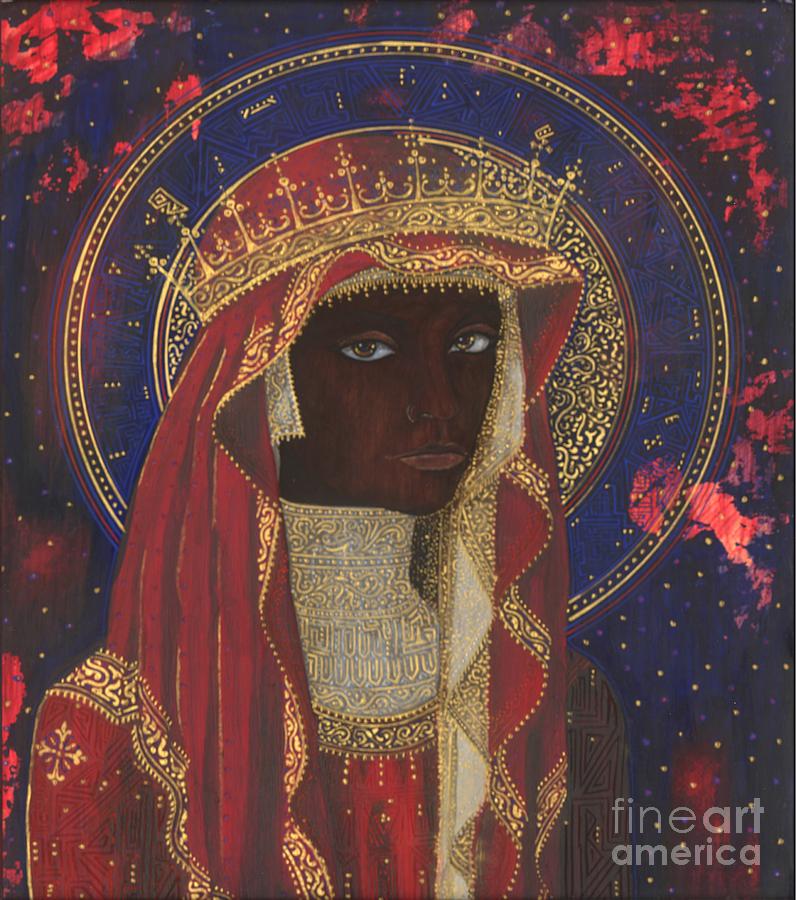 Madonna Painting - The Black Madonna by Andrew Stewart Jamieson