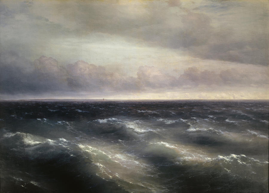 The Black Sea #1 Painting by Ivan Aivazovsky