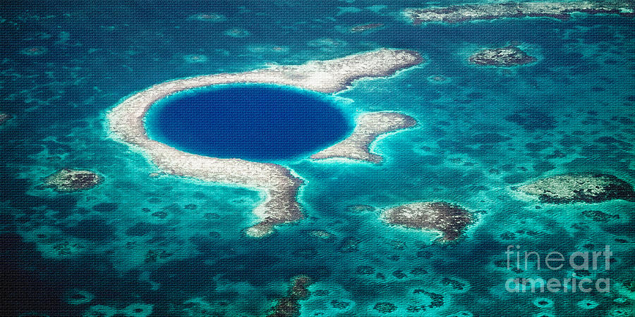 The Blue Hole #2 Photograph by Lawrence Burry