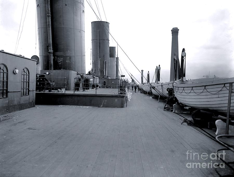 The Boat Deck Of The Titanic Photograph by The Titanic Project