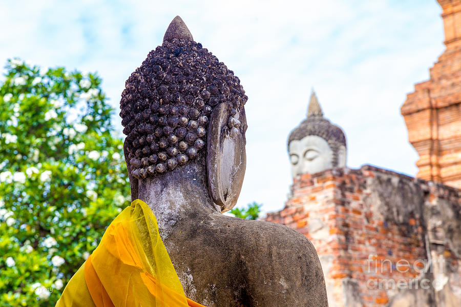 The Buddha statues of Watyaichaimongkhol #1 Photograph by Rene Triay FineArt Photos