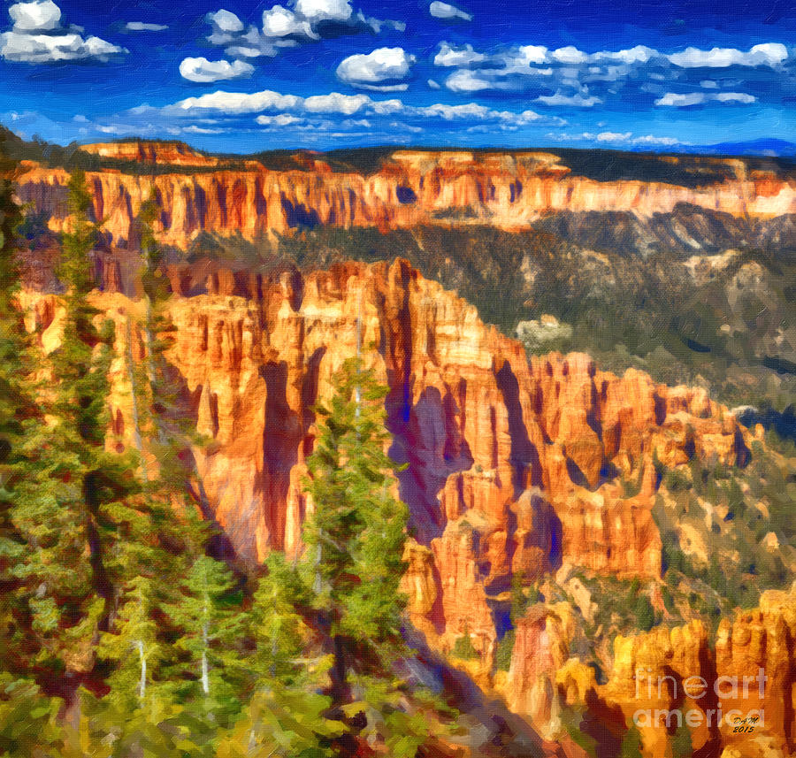 The Canyon #2 Painting by David Millenheft
