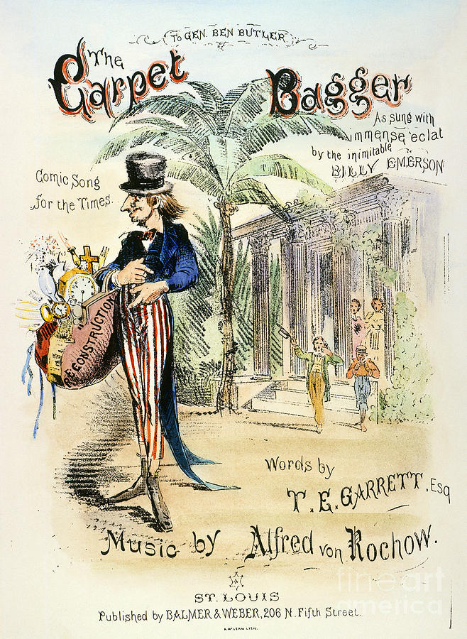 THE CARPET BAGGER, c1869 #1 Photograph by Granger