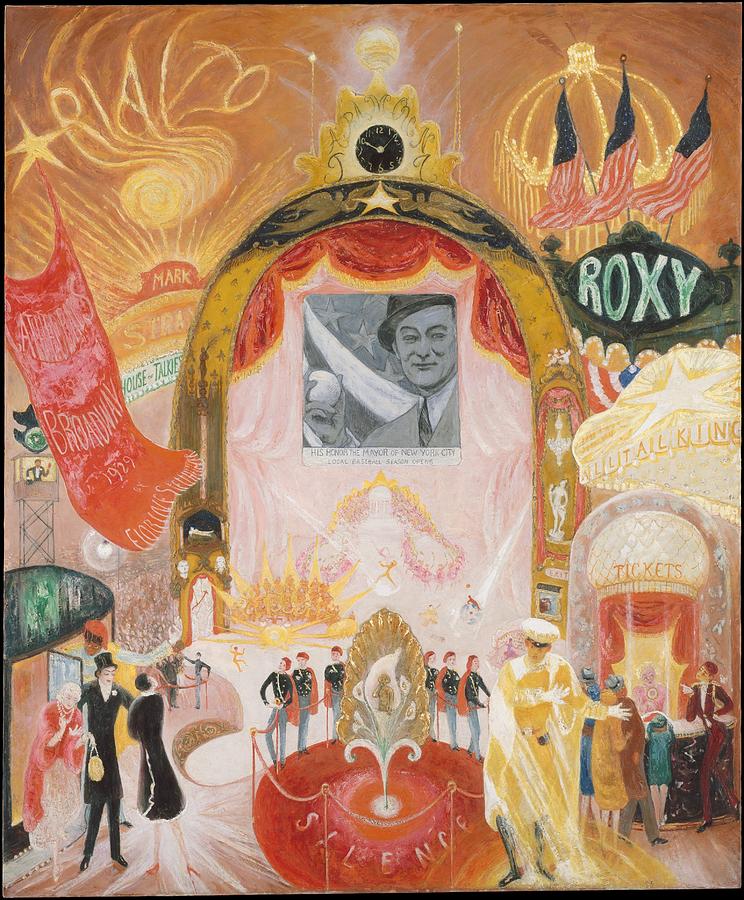 The Cathedrals of Broadway #1 Painting by Florine Stettheimer