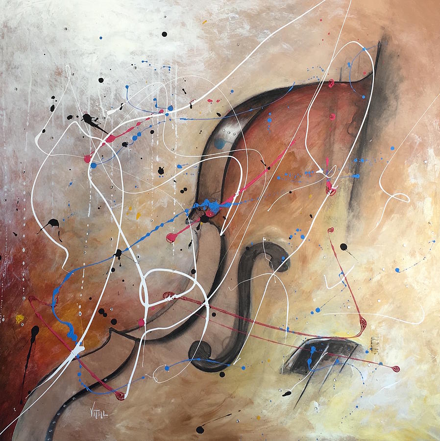 The Cello Painting By Germaine Fine Art