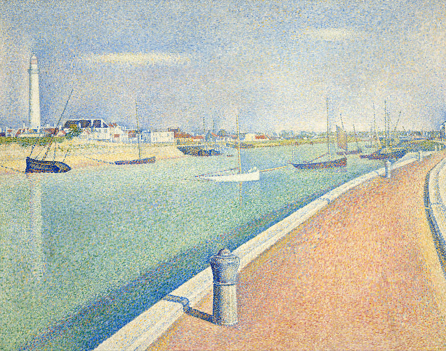 The Channel of Gravelines. Petit Fort Philippe #1 Painting by Georges Seurat