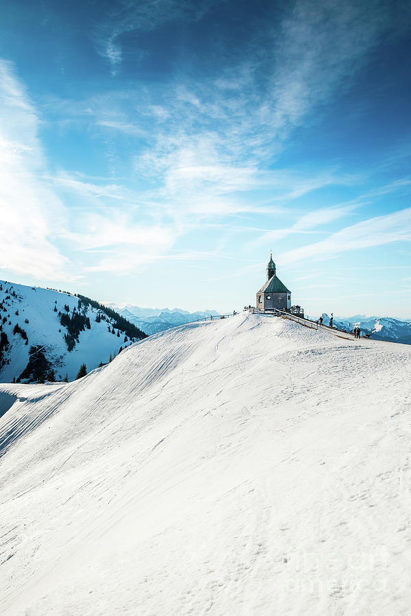 The chapel in the alps Photograph by Hannes Cmarits