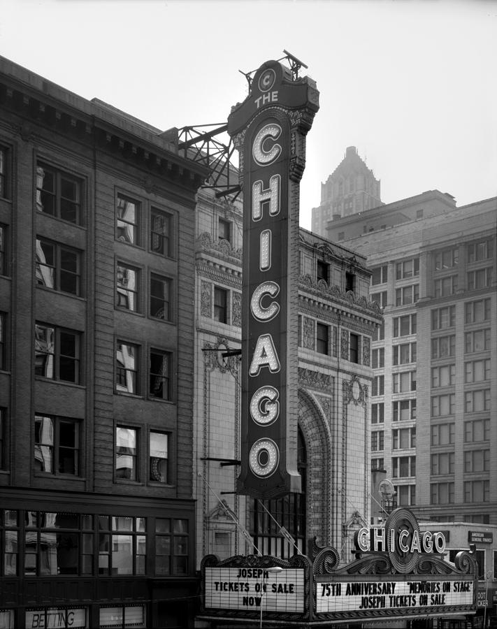 The Chicago Theater, Constructed Photograph by Everett