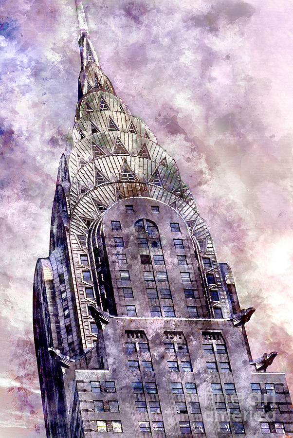Chrysler Building Painting - The Chrysler Building #3 by Jon Neidert