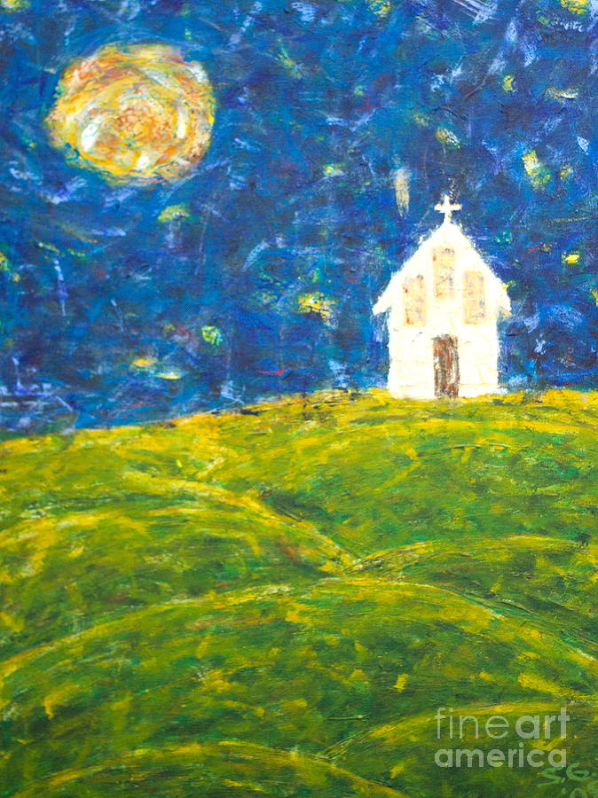 The Church At Newberg #1 Painting by Scott Gearheart