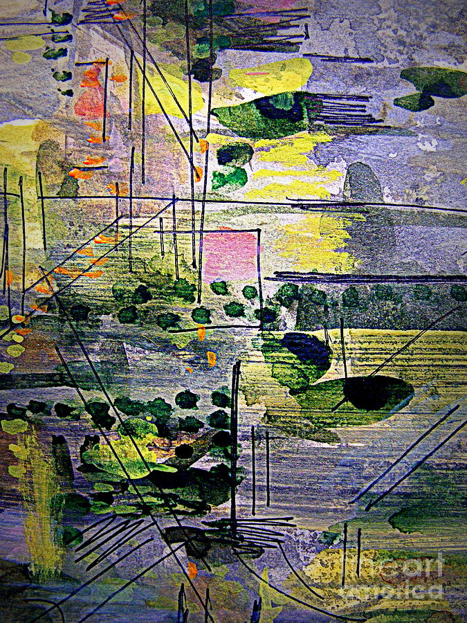 The City 2 #1 Painting by Nancy Kane Chapman