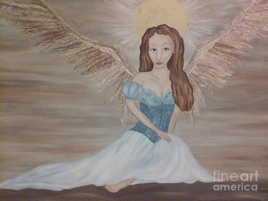 Angel Painting - The Clearing After the Wind Dance #2 by Wendy Wunstell
