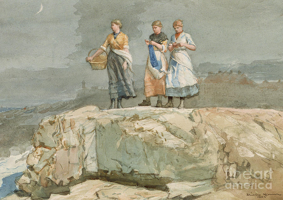 The Cliffs Painting by Winslow Homer