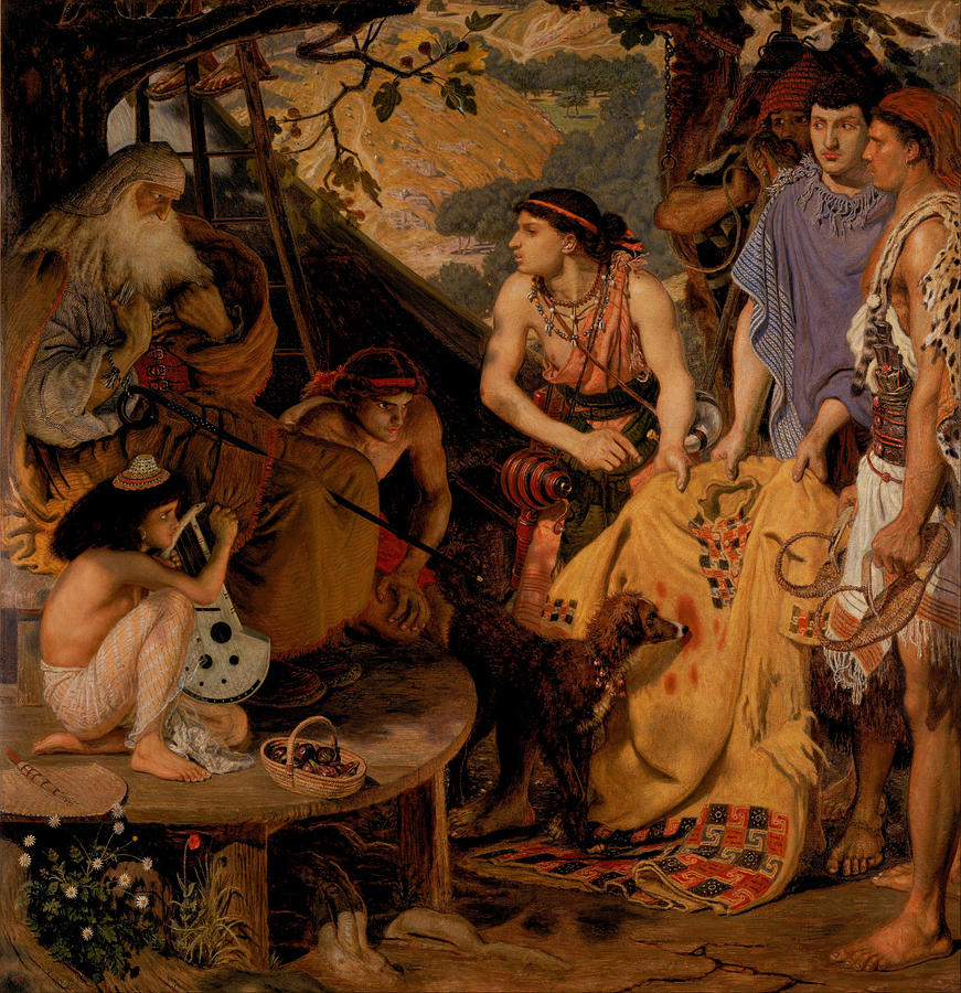 The Coat of Many Colours Painting by Ford Madox Brown