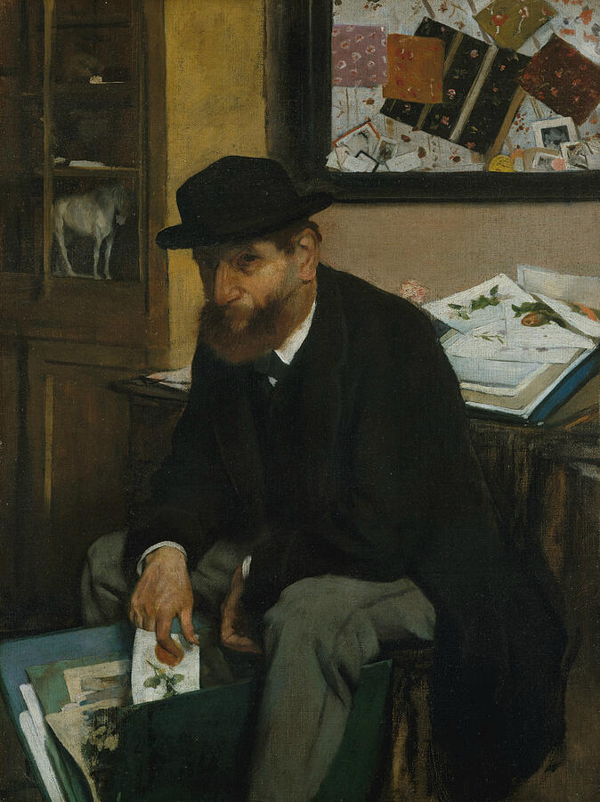The Collector of Prints, from 1866 Painting by Edgar Degas