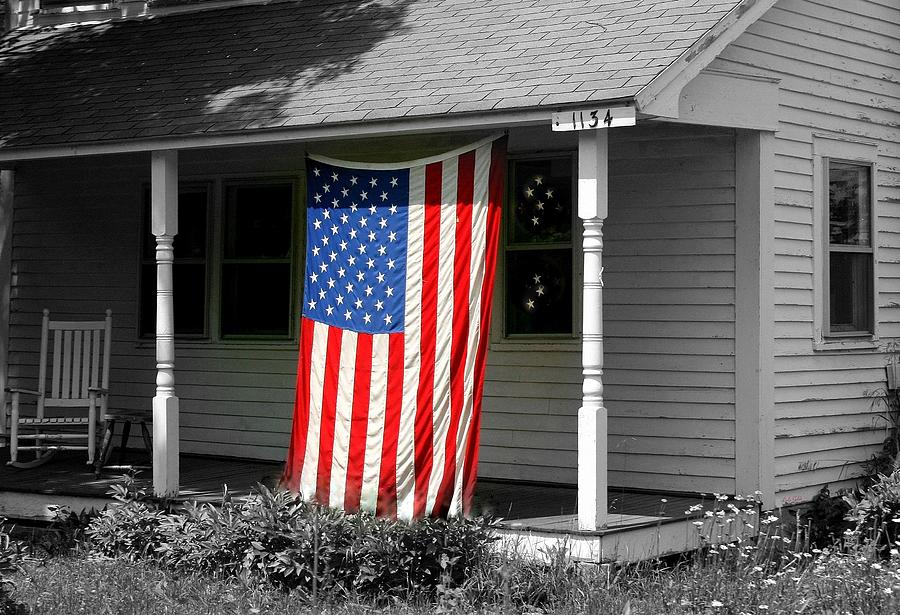 Flag Photograph - The Colors of Freedom #1 by Linda Galok