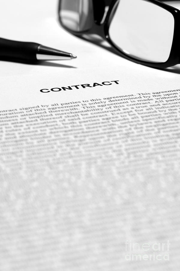 The Legal Contract Photograph by Olivier Le Queinec