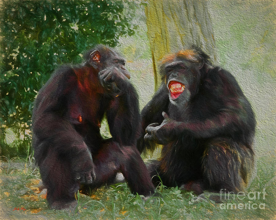The Conversation #1 Painting by Judy Kay