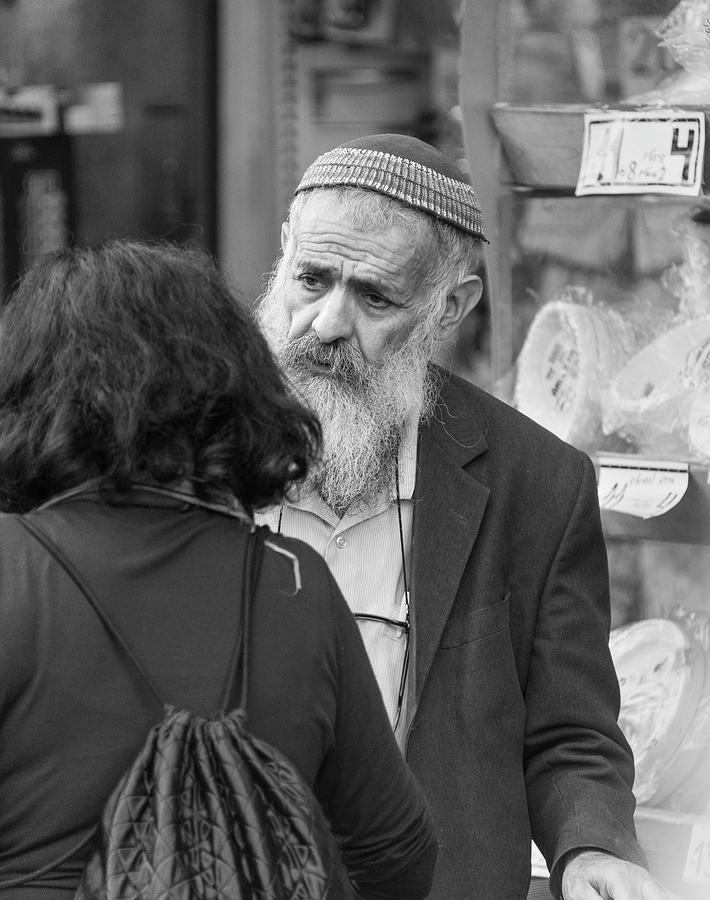The Conversation Machane Yehuda Market 5152 Photograph by Bob Neiman ...